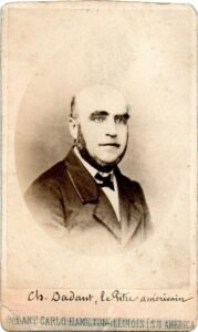 Portrait photographique de Charles Dadant, apiculteur ne en France en 1817, provenant des archives de la Societe centrale d apiculture