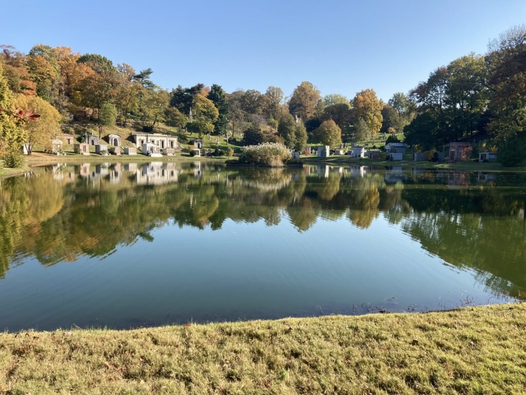 Green-Wood Cemetery in Brooklyn, New York, the 478-acre historic burial ground running an active experimental native-meadow project