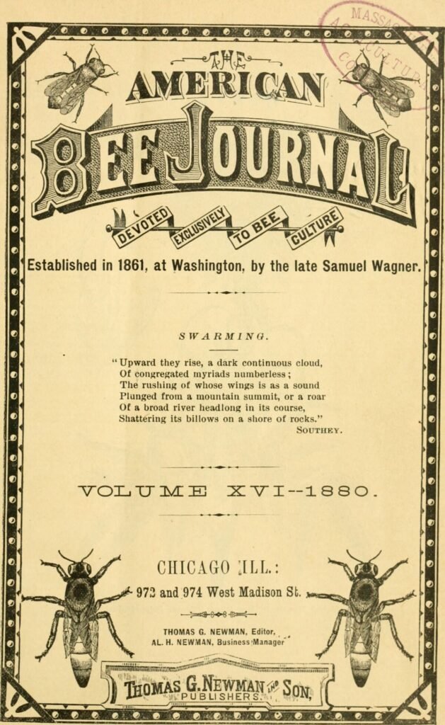 Page from an 1880 issue of the American Bee Journal, the periodical Dadant & Sons has published since 1912