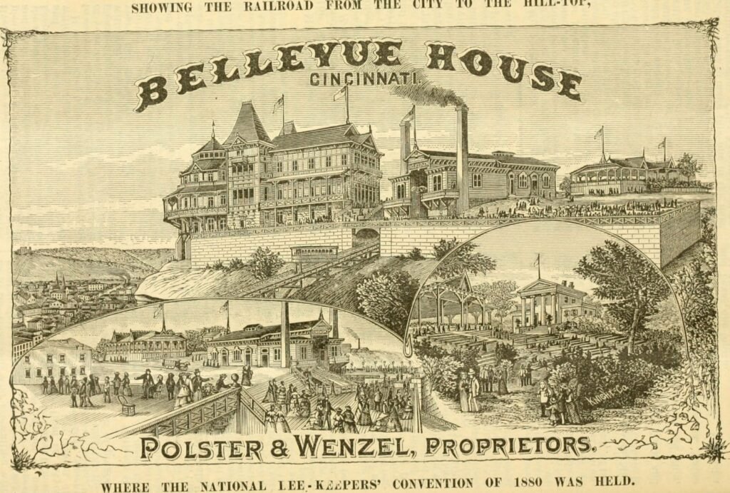 A historical illustration from an 1880 issue of the American Bee Journal, the oldest continuously published English-language beekeeping periodical