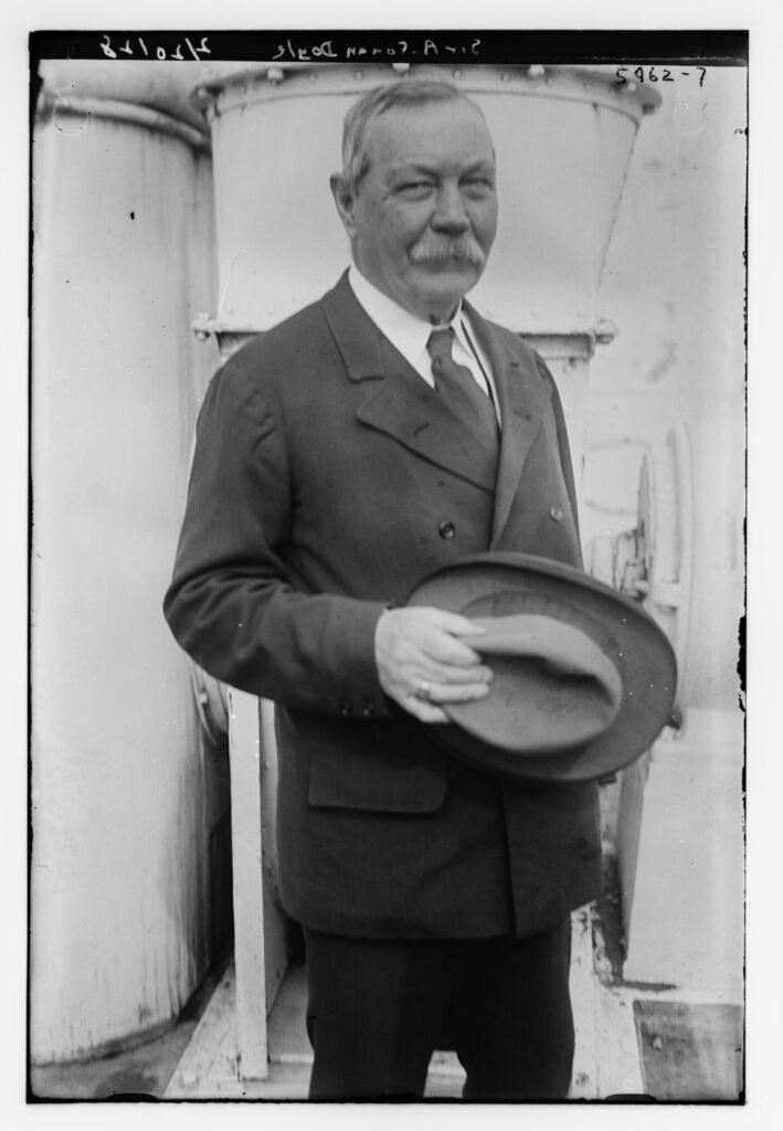 Portrait photograph of Arthur Conan Doyle, creator of Sherlock Holmes