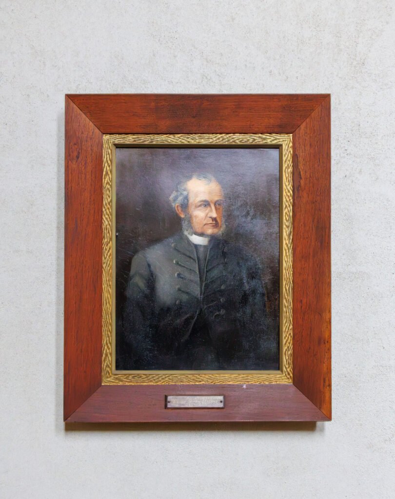 Painted portrait of Bishop George Selwyn, the New Zealand bishop Cotton served as chaplain