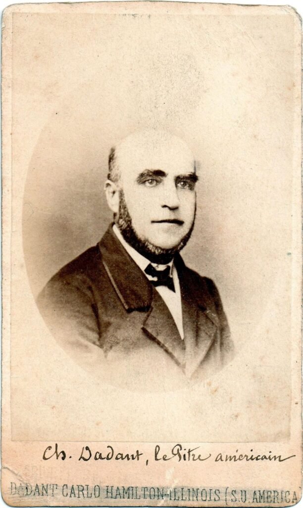 Portrait photograph of Charles Dadant, French-American beekeeper, circa 1880s