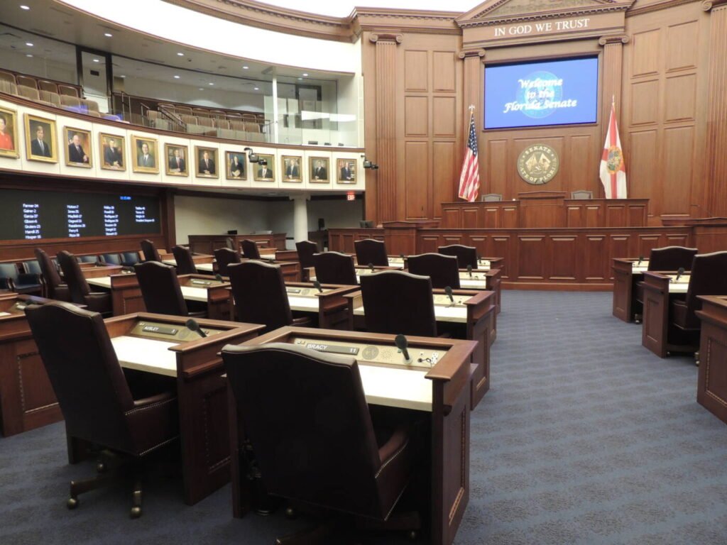 The Florida State Capitol building in Tallahassee, where lawmakers enacted the beekeeper registration mandate in Chapter 586