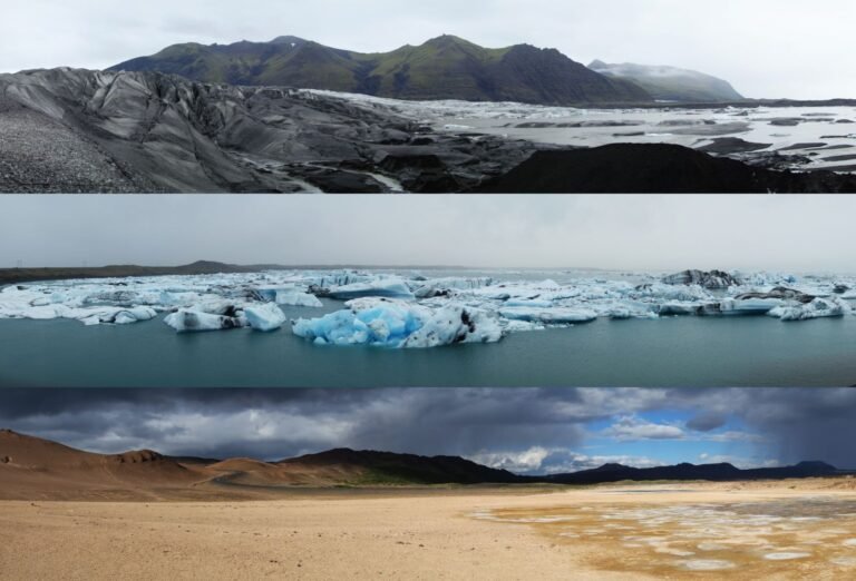 Photo of dramatic Icelandic landscape terrain where the country's beekeepers work