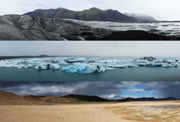 Photo of dramatic Icelandic landscape terrain where the country's beekeepers work