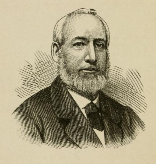 Portrait of Moses Quinby, from his own book Quinby's New Bee-Keeping