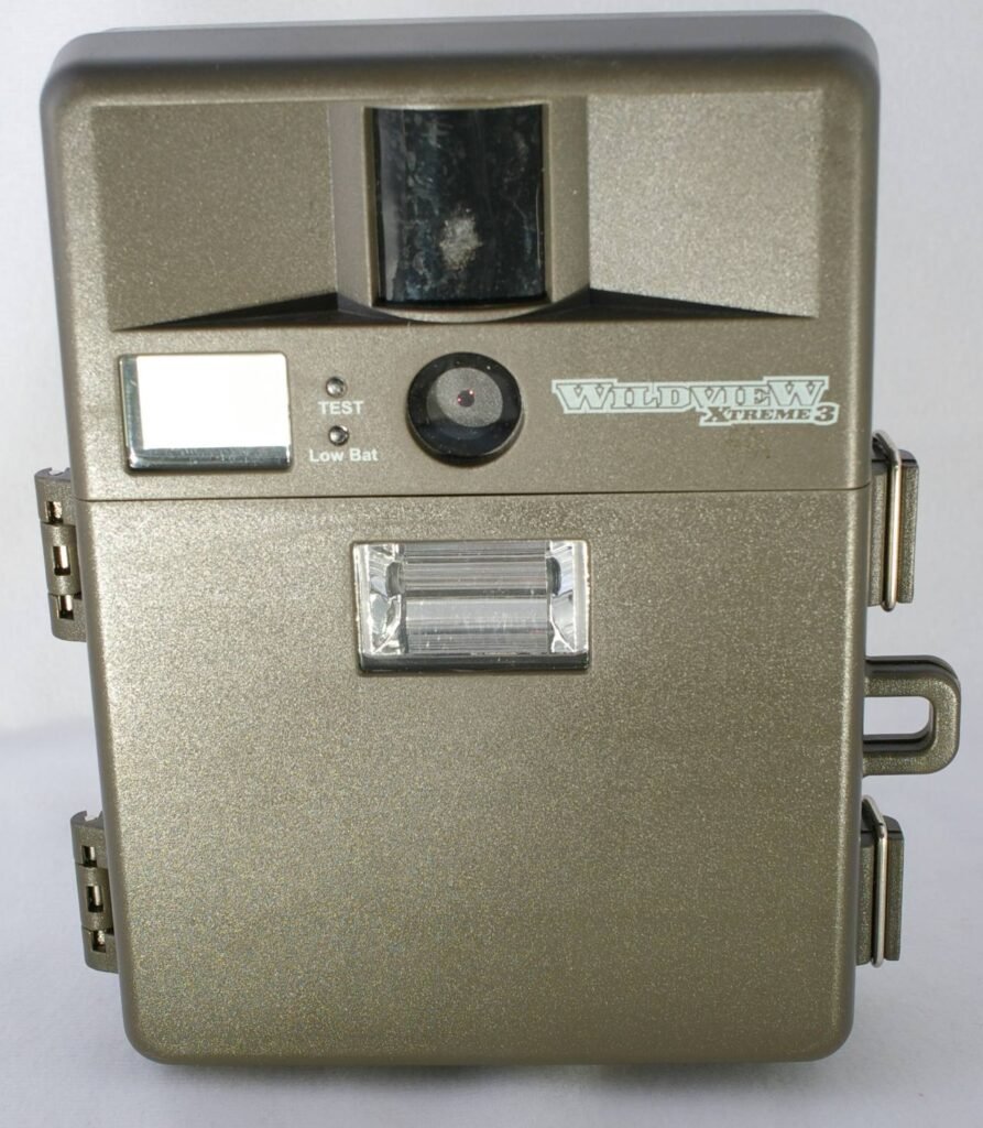 Wildlife trail camera recording locally to a memory card, an example of the no-subscription-required hardware model