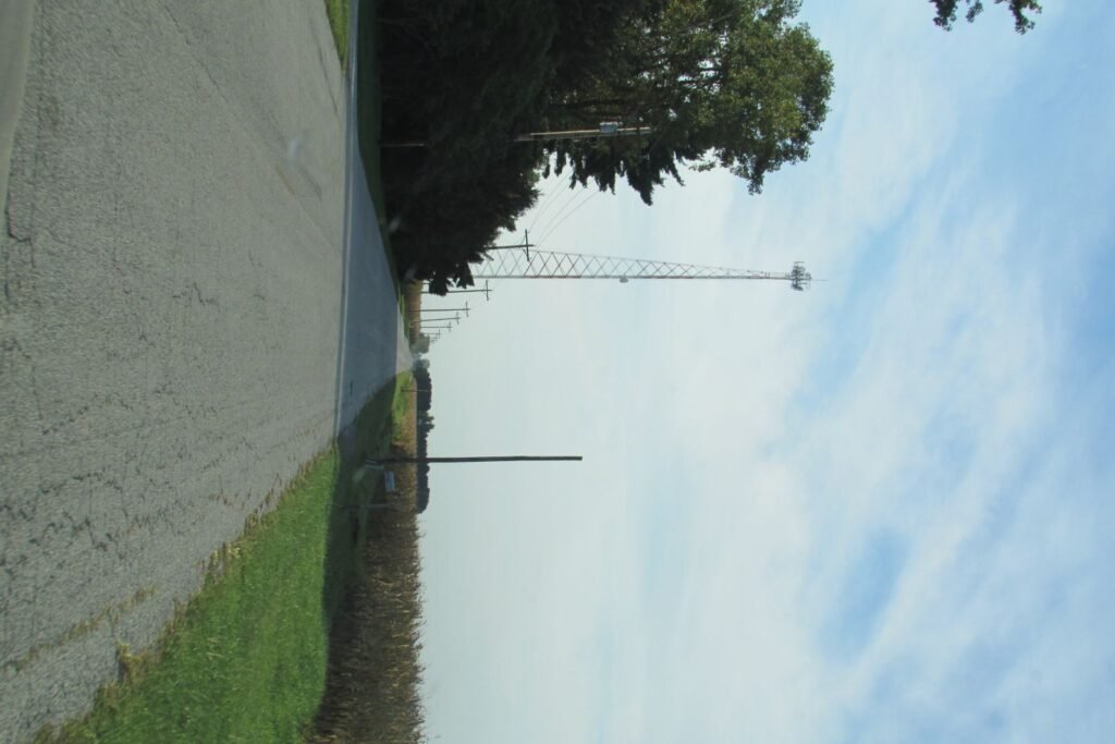 Rural cellular tower of the type that provides the data connection a cellular hive-monitoring gateway subscription pays for