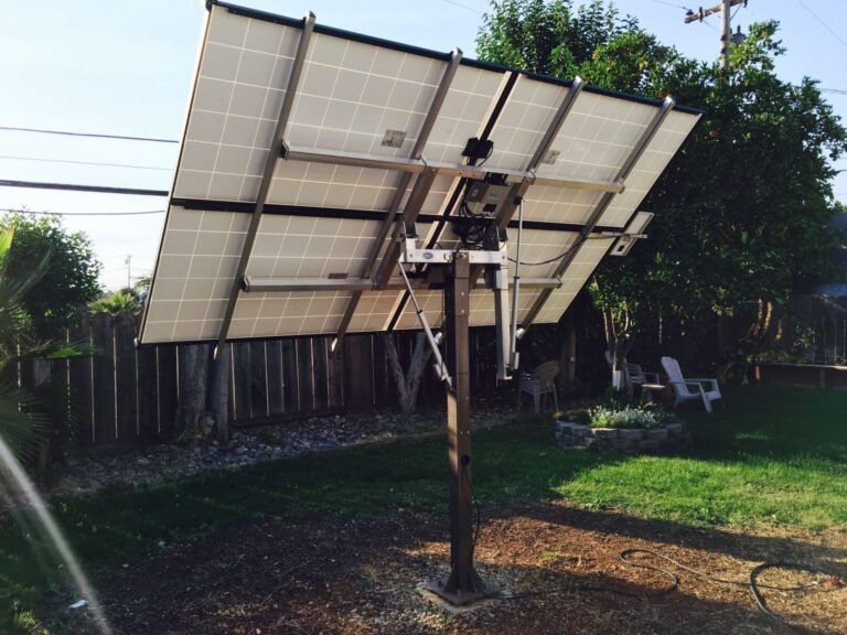 Small solar panel setup used to charge outdoor electronics, similar to solar accessories for hive sensor gateways